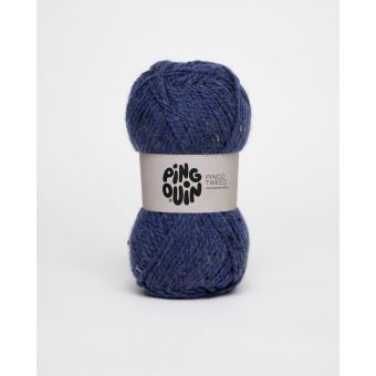 Pelote de fil à tricoter Tweed marine - Pingouin