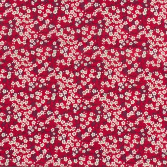 Tissu japonais sakura Liberty Mitsi Valeria rose