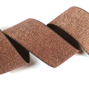 Élastique maille 40 mm cuivré