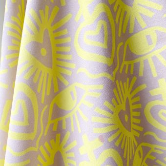EXVOTO JAUNE TISSU IMPERMEABLE AU METRE