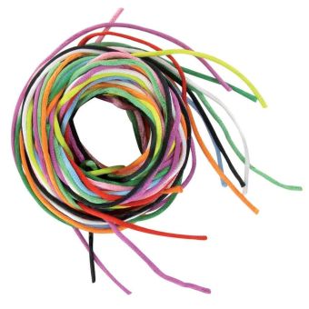 Cordon en satin 2 mmx2m assortiment de 10 fils