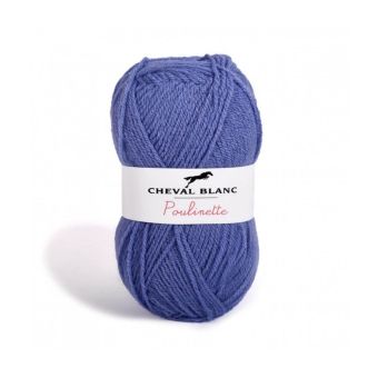 Pelote de laine à tricoter POULINETTE - Cheval Blanc