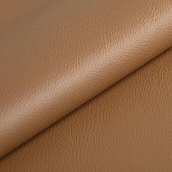 Tissu simili cuir Karia uni marron moka - Qualité siège