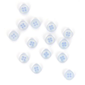 Boutons de chemise bleu clair 9 mm