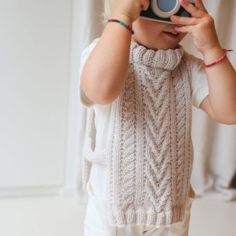 Patron enfant Le pull chasuble (patron livret) - Filomène