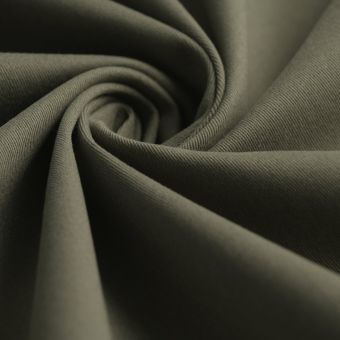 Tissu gabardine coton Gabin kaki