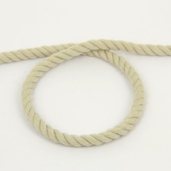 Cordon coton torsade lin 3mm