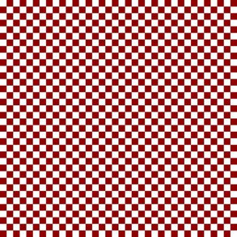 Tissu Impermeable Damier 53 Rouge Vin, coupon 1m x laize (155cm)