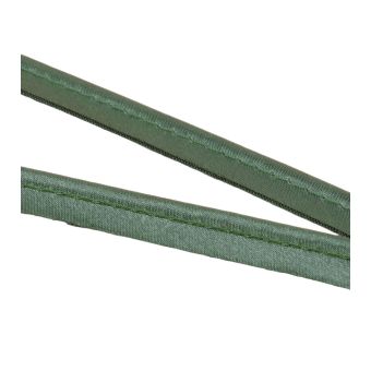 Bobine 25m passepoil satin 10mm vert bouteille