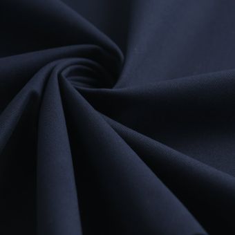 Tissu gabardine coton Gabin marine