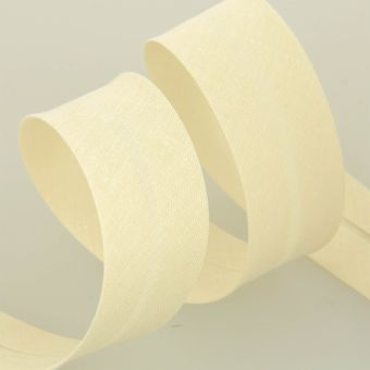 Biais replié 30 mm beige