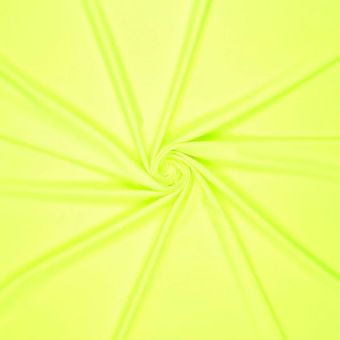 Maille lycra stretch maillot de bain unie jaune fluo
