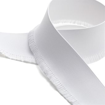 Elastique jupette 60mm - Blanc