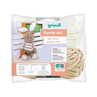 Kit crochet Jeannot le Lapin Gründl – Lapin amigurumi ultra-moelleux DIY