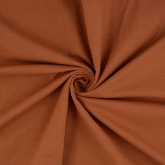 Tissu jersey coton uni Jerry noisette