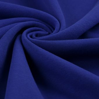 Tissu molleton Molly uni cobalt "Jaune Couture"