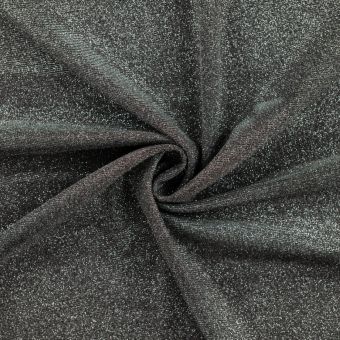 Maille polyester uni argentée