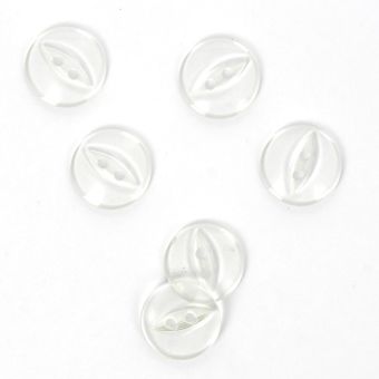 Boutons ronds transparent 16 mm