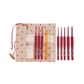 Kit crochets Etimo red manches ergonomiques - Tulip