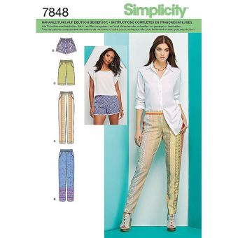 Patron Simplicity S1165.R5 - Pantalon Short Bermuda 42 - 50