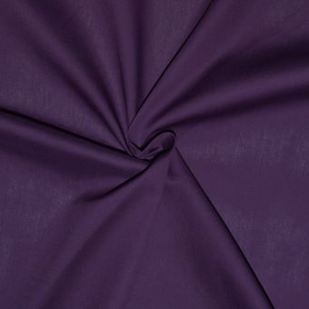Tissu popeline de coton Violet - designers-factory (1m x 1m46)