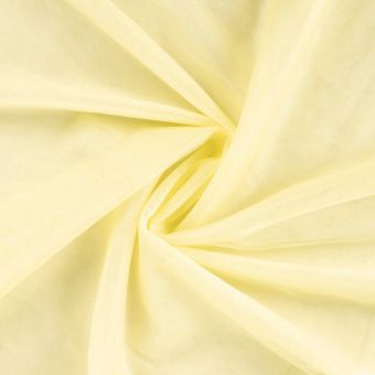 Tissu tulle irisé uni jaune