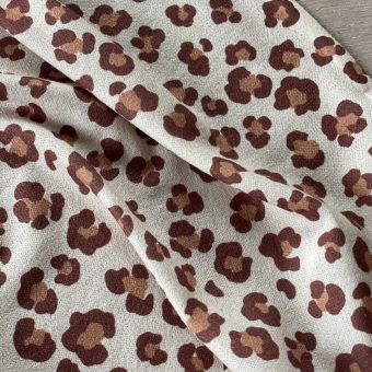 Maille polyester Simba léopard - Atelier VingtSept