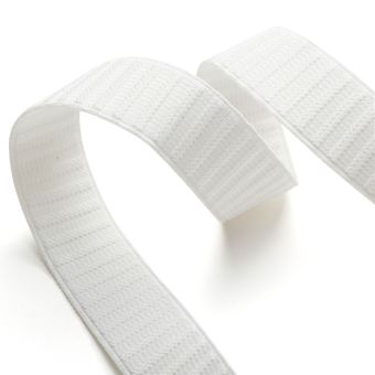 Elastique jupe et ceinture 25mm - Blanc