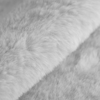 Tissu fausse fourrure Softy gris clair