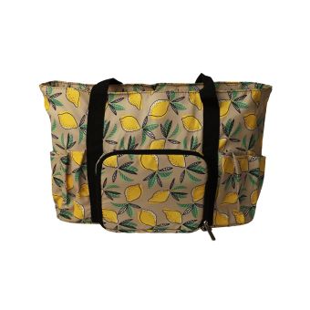 Sac pour pelote 40x28x17cm citrons jaunes