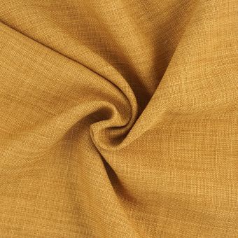 Tissu nappage Linoso grande largeur jaune moutarde