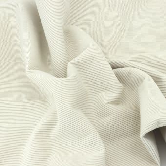 Tissu velours côtelé uni STARSKY Ecru