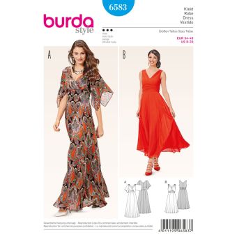 Patron burda 6583 robe