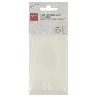 Pièce thermocollante polycoton écru MT