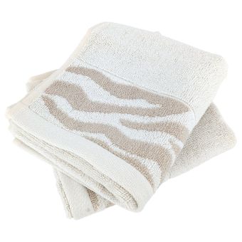 Serviette invité coton ZEBRA SOFT Zèbre/Uni