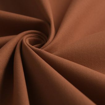 Tissu gabardine coton Gabin noisette
