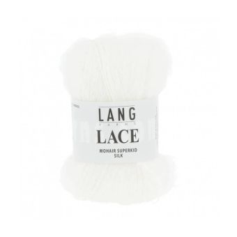 Pelote de Mohair et soie à tricoter LACE - 25 GR - Lang Yarns