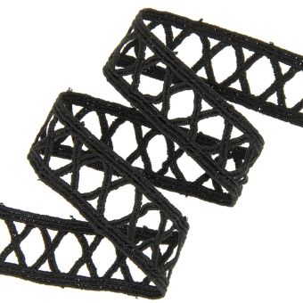 Ruban guipure échelle 23mm noir