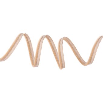 Passepoil velours beige 20 mm
