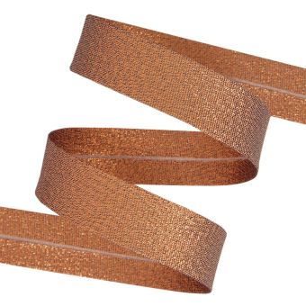 Biais métallisé 20 mm cuivre