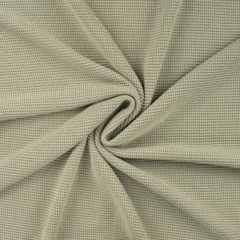 Maille tricot coton unie verte