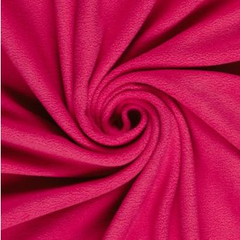 Tissu polaire doux et lourd uni rose fuchsia