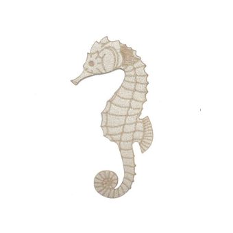 Écusson thermocollant hippocampe beige