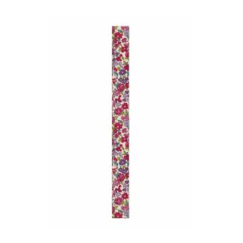 Ruban 1,5cm x 2m thermocollant fleuri rose