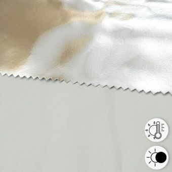 Tissu doublure occultante et thermique Isoline blanc