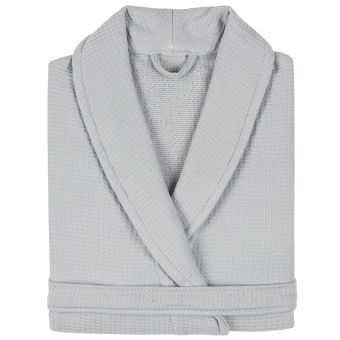 Peignoir nid d'abeille NATURAL col châle Col châle L