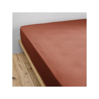 Drap housse "Gaïa" 140 x 190 cm "Gaze de Coton"