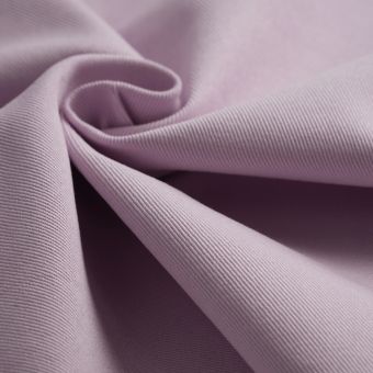 Tissu sergé lourd coton uni parme