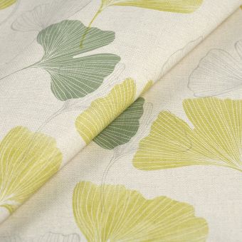 Toile cirée ginkgo vert