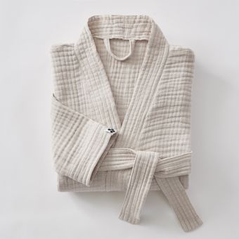 Peignoir kimono mixte Gaze de coton unie Gaïa l'Effet Papillon